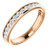 14k Yellow Gold Eternity Band 1/2 Ctw 16 Stones