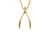 14kt Yellow Gold Petit Wishbone Necklace 15.0mm