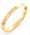 14K Yellow Gold Solid Vikings Bangle Bracelet 7.5"