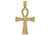 14k Yellow Gold 68mm x 38mm Nugget Ankh Cross Pendant