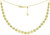 14k Gold Disk Choker Adjustable Necklace 16"