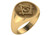 14k Gold Masonic Blue Lodge Ring 15.5MM