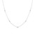 14 White Gold Princess Diamonds by The Yard Necklace 2.5 ctw