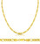 14k Gold 3.1mm Figaro Chain 26 Inches