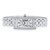 14k White Gold Square Diamond Geneve Italian Watch 33.0 mm 7.5"