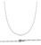 14k White Gold 2.5mm (Nickel Free) Figaro Chain 10 Inches