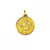 18kt Yellow Gold 25.0 mm Round Saint Christopher Medal