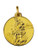 18kt Yellow Gold 21.0 mm Round Saint Michael Medal