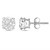 14k Rose Gold 5mm Swarovski ( 1.00 Ctw. ) Cubic Zirconium Earrings