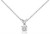 14k Rose Gold 7.5mm Swarovski ( 1.50 Ctw. ) Cubic Zirconium Necklace