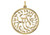 14k Yellow Gold Shema Yisrael Pendant 30mm Wide