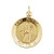 14k Gold 12.0mm Round Saint Patrick Pendant,