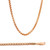 10k Rose Gold 2mm Round Box Chain Necklace 22 Inches