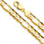 14k Gold 11mm Figaro Bracelet 8 1/2 Inches