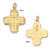 14K Gold Scapular Four-Way Cross Medal Pendant 12mm x 12mm