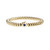 14k Gold 7.5" Yellow Gold 6mm Polished Dragon Bracelet with Blue Sapphire