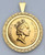 14k Gold 5 Sovereign Gold Coin Pendant