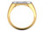 14k Gold Two Tone 17.0mm  1/2 Ctw. Diamond Horseshoe Ring