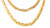 14k Yellow Gold 4.0mm Round Byzantine Chain Necklace 18 Inches