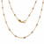 14K Yellow Gold by the Yard Bead Station Necklace 16"