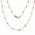 14K Yellow Gold by the Yard Bead Station Necklace 18"