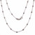 14K White Gold by the Yard Bead Station Necklace 22"