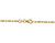 14k Yellow Gold 2.5mm Typhoon Moon Cut Chain 18 Inches
