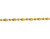 14k Yellow Gold 2.5mm Typhoon Moon Cut Chain 22 Inches