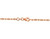 14k Rose Gold 2.5mm Typhoon Moon Cut Chain 24 Inches