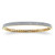 14k Yellow Gold 4.5mm Wide High Polished Diamond  Bangle 7" 2.00 CTW