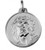 Sterling Silver 21.0 mm Round Face Of Jesus (Ecce Homo) Medal