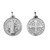 Sterling Silver 21.0 mm Round Saint Benedict Medal