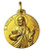 14kt Yellow Gold 25.0 mm Round Saint Jude (San Judas) Medal