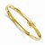 18k Gold 6mm Domed Omega Bracelet 7 Inches