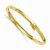 18k Gold 8mm Domed Omega Bracelet 7 Inches