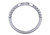 14k White Gold Women's  0.25ct Diamond Horseshoe Ring 7.0 mm x 13.00mm