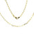 14k Yellow Gold 3mm Paper Clip Chain Necklace 16 Inches