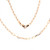 14k Rose Gold 3.5mm Paper Clip Chain necklace 16 Inches