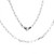 14k White Gold 3mm Paper Clip Chain necklace 22 Inches