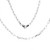 14k White Gold 3.5mm Paper Clip Chain necklace 22 Inches