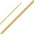 14K Yellow Gold 4mm Hollow Miami Cubans Chain 18 Inches