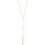 14K Yellow Gold 1/3 ct. TW Pave Diamond Bar 15-17" Y Necklace