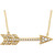 14K Yellow Gold 1/10 CTW Diamond Arrow 18" Necklace
