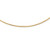 18k Gold 2.0mm Round Omega Necklace  20 Inches