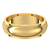 14k Yellow 6.0mm Plain Edge Comfort Fit Wedding Band