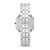 14k White Gold Square Diamond Italian Watch 33mm x 24mm 7" 1.0ctw