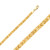 14k Gold 5.0mm Byzantine Bracelet 8 Inches