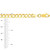 10K Yellow Gold 6mm Flat Curb bracelet 8.5" In