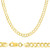 10K Yellow Gold 6mm Flat Curb bracelet 8.5" In