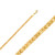 14k Gold 4.0mm Byzantine Chain 28 Inches